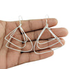 Vintage Sterling Silver Handmade Dangle Earrings