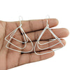 Vintage Sterling Silver Handmade Dangle Earrings