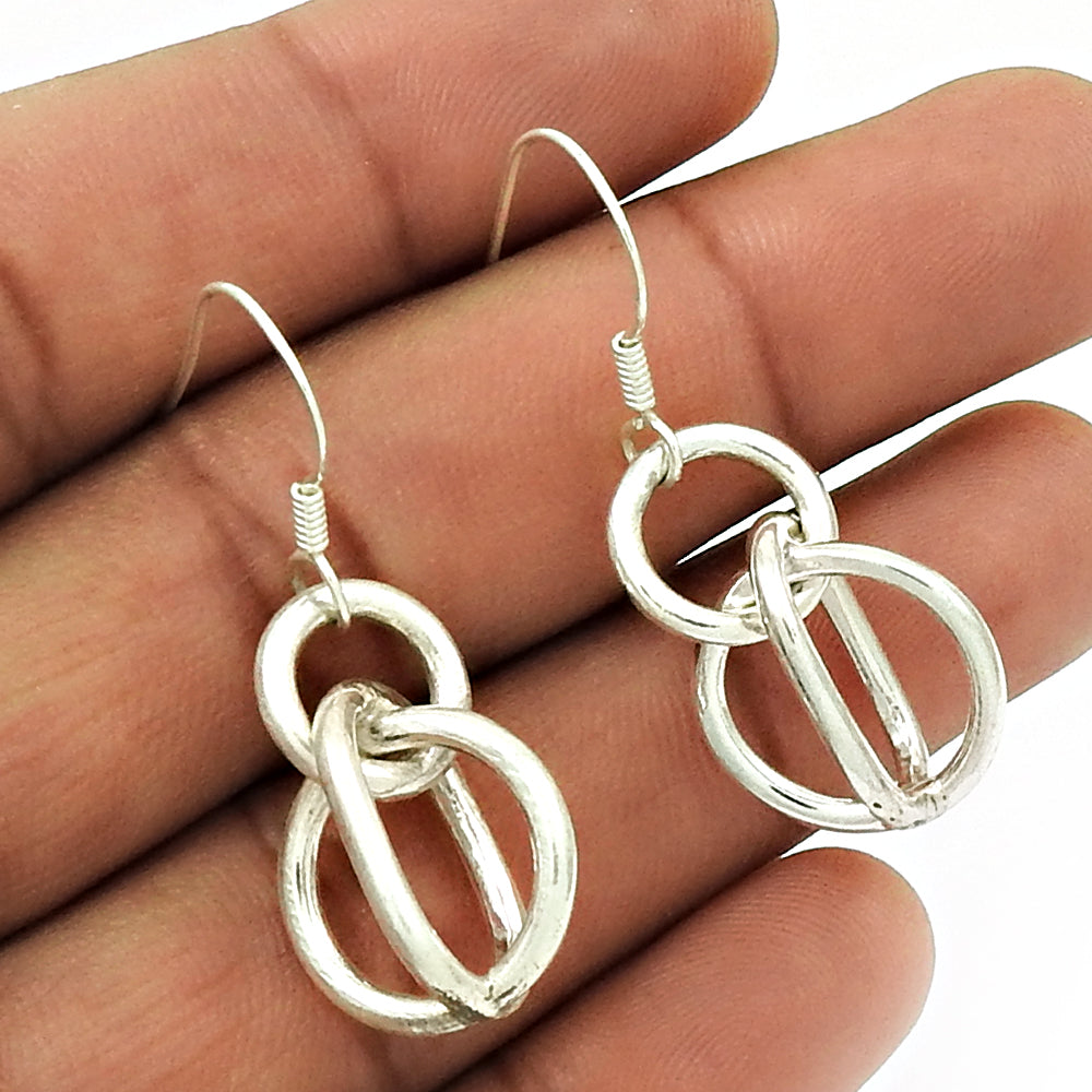 925 Sterling Silver Handmade Earrings Woman Gift Jewelry