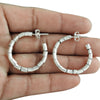 925 Sterling Silver Open Tube Hopp Earrings