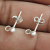 925 Sterling Silver Ball Studs Earrings for Girls