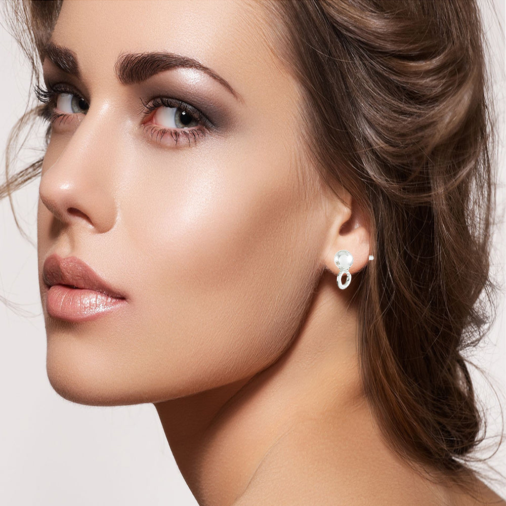 925 Sterling Silver Ball Studs Earrings for Girls
