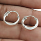 925 Sterling Silver Indian Traditional Hoop Earrings