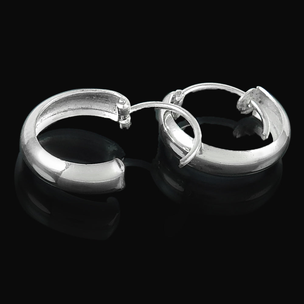 Plain Sterling Hot Sale Silver Hoop Earrings