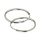 925 Silver Plain Round Thick Hoop Earrings