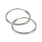 925 Sterling Silver Thick Hoop Earrings
