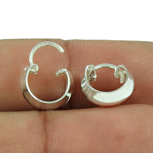 925 Sterling Silver Stylish Hoop Earrings