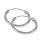 925 Sterling Silver Indian Style Hoop Earrings