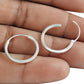 925 Sterling Silver Indian Style Hoop Earrings