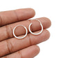Sterling Silver Stylish Hoop Earrings Indian Jewelry