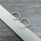 Sterling Silver Stylish Hoop Earrings Indian Jewelry