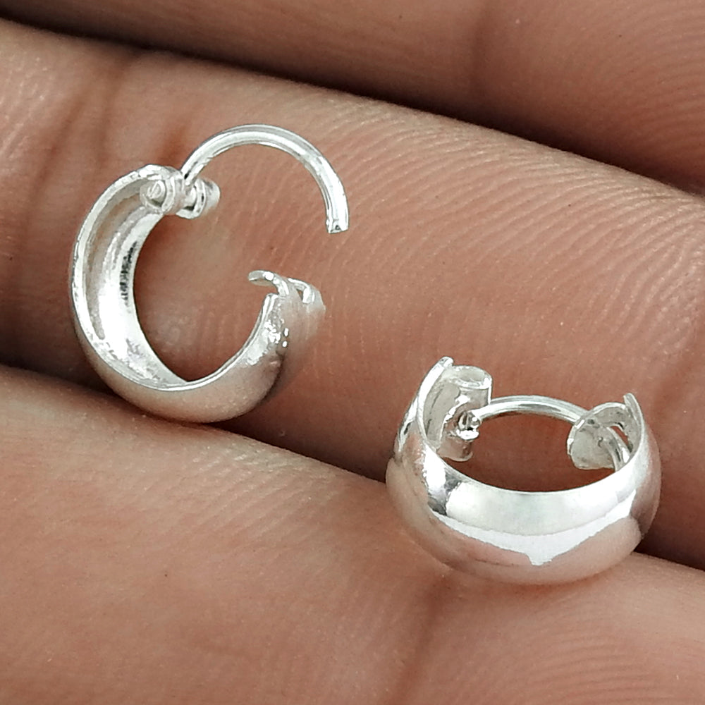 925 Sterling Silver Hoop Earrings Gift For Her