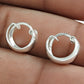 925 Sterling Silver Hoop Earrings Gift For Her