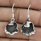 Solid 925 Sterling Oxidized Silver Dangle Earrings