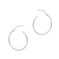 Solid 925 Sterling Silver Light Weight Hoop Earrings