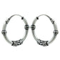 Solid 925 Sterling Silver Antique Hoop Earrings