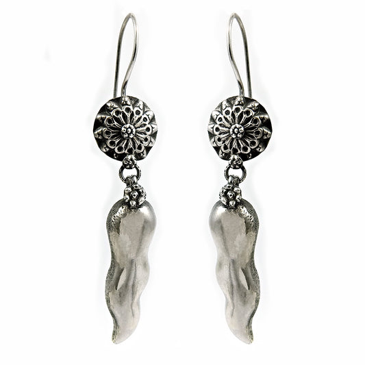 Solid 925 Sterling Silver Tamarind Earrings