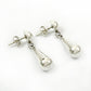 Solid 925 Silver Pretty Dangle Earrings
