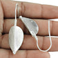 925 Sterling Silver Leaf Dangle Earrings