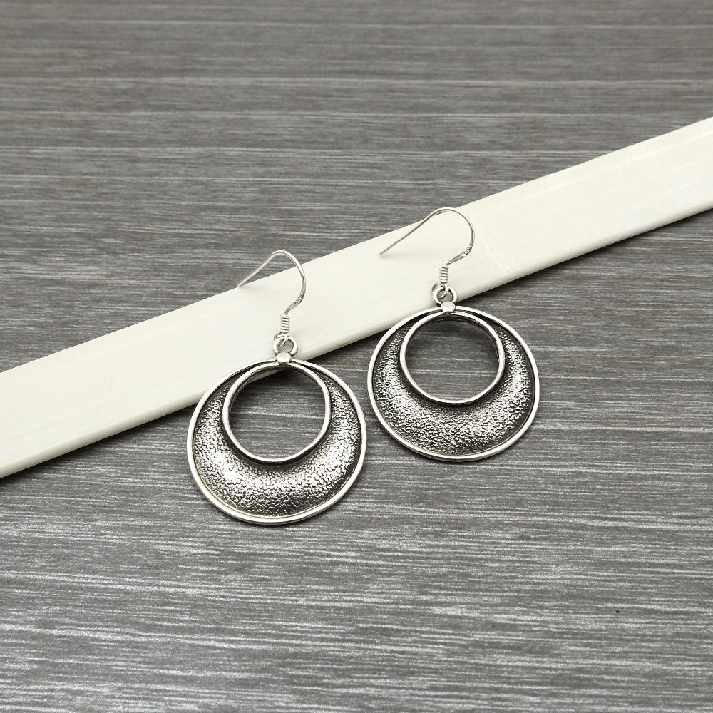Sterling Silver Bohemian Long Dangle Earrings