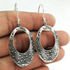 925 Sterling Silver Oval Shape Dangle Earrings