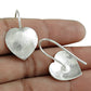 Solid 925 Sterling Silver Heart Earrings Gift For Her