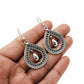 Woman Gift 925 Solid Sterling Silver Teardrop Dangle Earrings