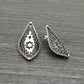 Handmade Indian 925 Solid Sterling Silver Earrings Jewelry