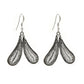925 Solid Sterling Silver Jewelry Wings Design Earrings