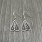 925 Sterling Silver Handcrafted Heart Earrings Jewelry