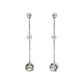 925 Solid Sterling Silver Hanging Balls Handmade Dangle Earrings