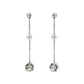 925 Solid Sterling Silver Hanging Balls Handmade Dangle Earrings