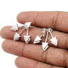 925 Sterling Silver Earring Tryst With Triangles Stud Earrings