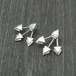 925 Sterling Silver Earring Tryst With Triangles Stud Earrings