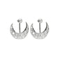 Myriad Moons 925 Sterling Silver Stud Earrings