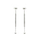 Solid 925 Sterling Silver Spring Chain Dangle Earrings Women Jewelry