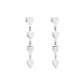 Hanging Tryst With Triangles 925 Sterling Silver Dangler Earrings
