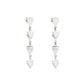 Hanging Tryst With Triangles 925 Sterling Silver Dangler Earrings