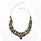 Natural Tourmaline Gemstone 925 Silver Cluster Rough Stone Necklace For Girls O1