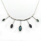 Labradorite Gemstone 925 Solid Silver Bohemian Cluster Third Eye Chakra Necklace