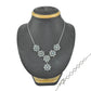 Natural Blue Topaz Gemstone Cluster Ethnic Aqua Necklace 925 Sterling Silver C5