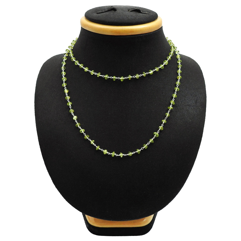 August Peridot Stone Tribal Bezel Mother Cluster Necklace Solid Sterling Silver