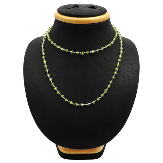 August Peridot Stone Tribal Bezel Mother Cluster Necklace Solid Sterling Silver