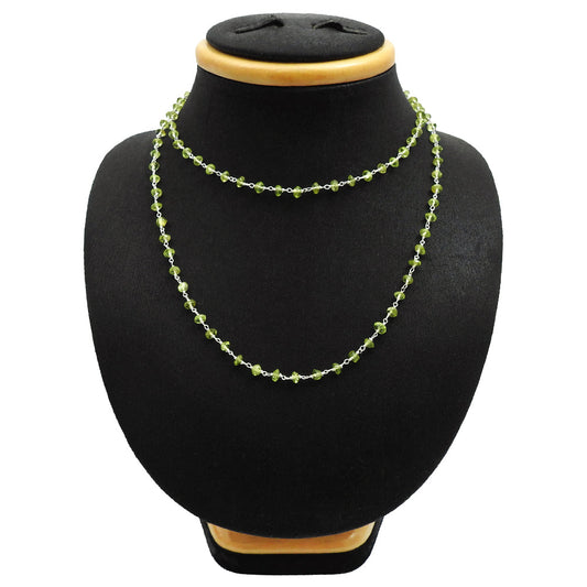 August Peridot Stone Tribal Bezel Mother Cluster Necklace Solid Sterling Silver