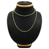 August Peridot Stone Tribal Bezel Mother Cluster Necklace Solid Sterling Silver
