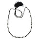 Gift For Her 925 Silver Natural Black Onyx Gemstone Cluster Ethnic Necklace P2