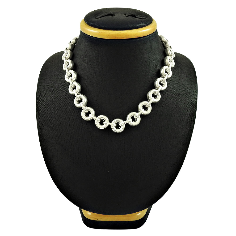Genuine Solid 925 Silver Heavy Link Chain Necklace