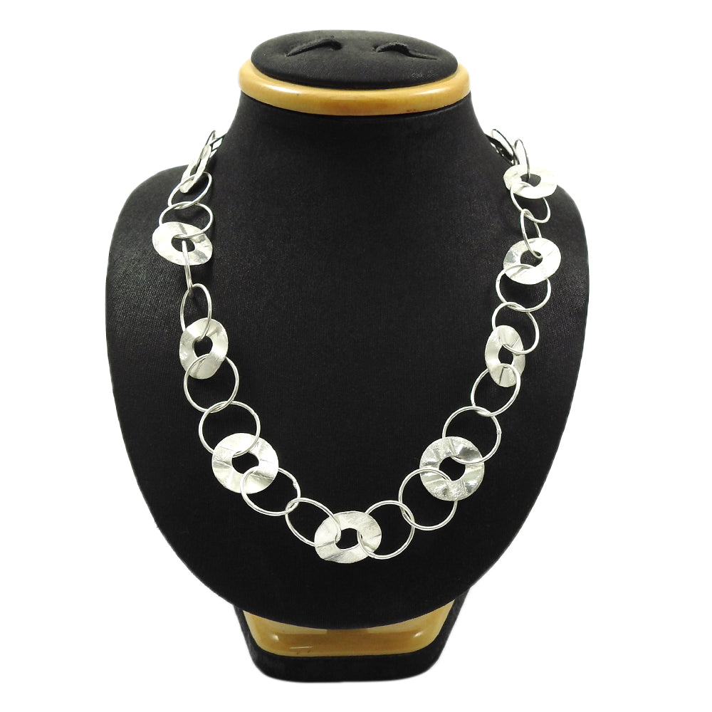 Solid 925 Silver Statement Necklace Timeless Jewelry
