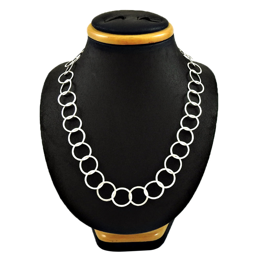 Classic Solid 925 Silver Necklace Jewelry Gift For Her