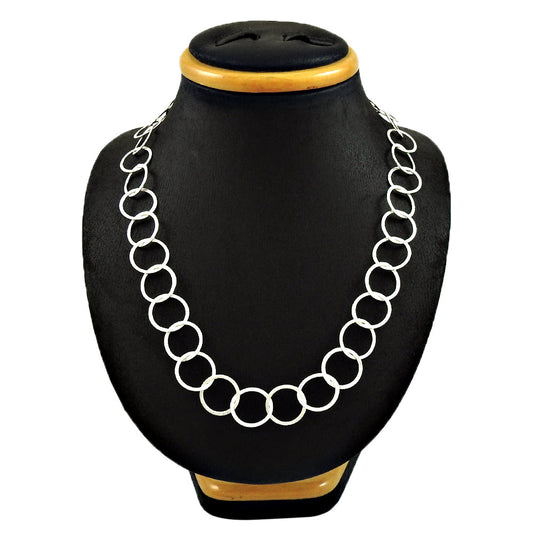 Classic Solid 925 Silver Necklace Jewelry Gift For Her